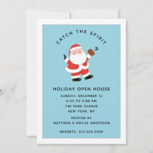 Invitación a la fiesta de Navidad de deportes