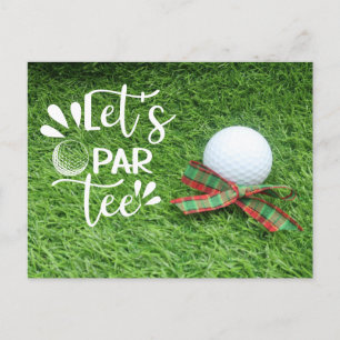 invitación a la fiesta de Navidad de golf para gol