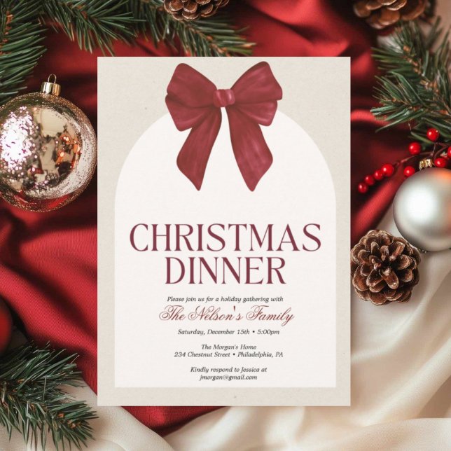 Invitación a la fiesta de Navidad de Holiday Holly (Subido por el creador)