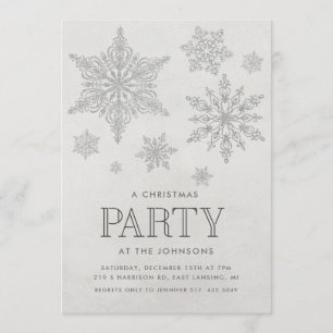 Invitación a la fiesta de Navidad de invierno de c