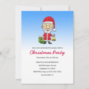 Invitación a la fiesta de Navidad de Jingle Bells 