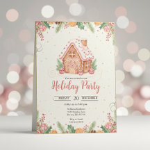 Invitación a la fiesta de Navidad de la casa de je