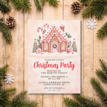 Invitación a la fiesta de Navidad de la casa de pa