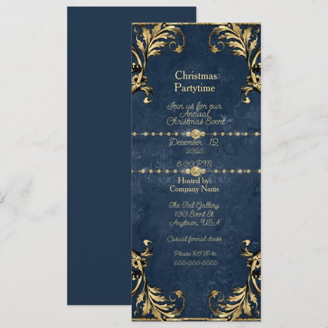 Invitación a la Fiesta de Navidad de la Empresa (Anverso / Reverso)