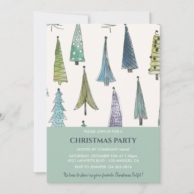 Invitación a la Fiesta de Navidad de la Empresa Ár (Anverso)