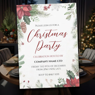 Invitación a la fiesta de Navidad de la empresa fl