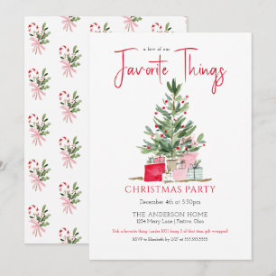 Invitación a la fiesta de Navidad de las cosas fav