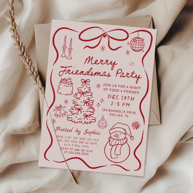 Invitación a la fiesta de Navidad de las cosas fav (Subido por el creador)