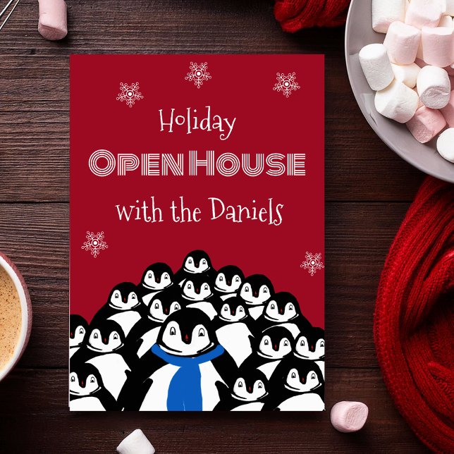 Invitación a la Fiesta de Navidad de Penguin Open  (Subido por el creador)