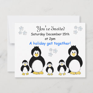Invitación a la Fiesta de Navidad de Pingüinos