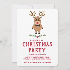 Invitación a la fiesta de Navidad de Reno Reno