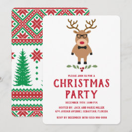 Invitación a la fiesta de Navidad de Reno Reno