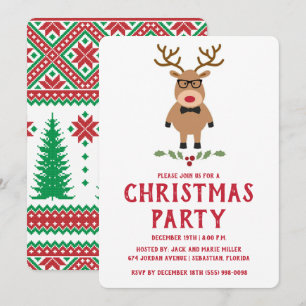 Invitación a la fiesta de Navidad de Reno Reno