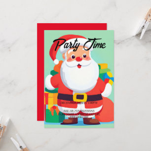 Invitación a la fiesta de Navidad de Santa Claus