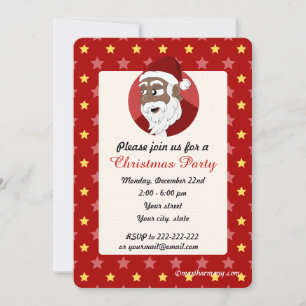 invitación a la fiesta de Navidad de Santa Claus n