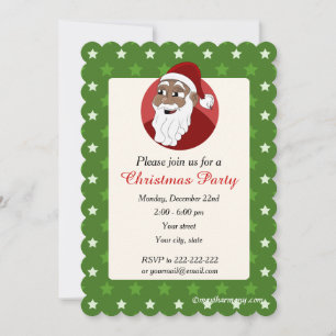 invitación a la fiesta de Navidad de Santa Claus n