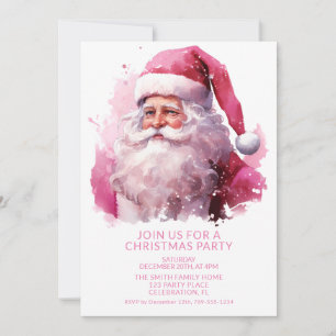 Invitación a la fiesta de Navidad de Santa Rosa