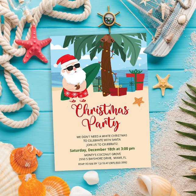 Invitación a la fiesta de Navidad de Santa Tropica (Subido por el creador)