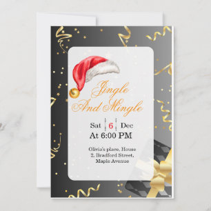 Invitación a la Fiesta de Navidad de Solteros y Am