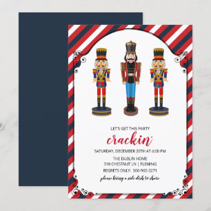 Invitación a la fiesta de Navidad de vacaciones de