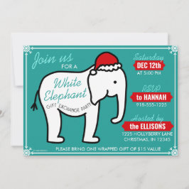Invitación a la fiesta de Navidad del Elefante Bla