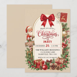 Invitación a la fiesta de Navidad del Polo Norte c