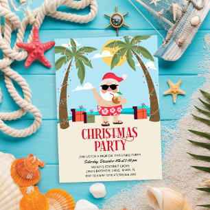 Invitación a la fiesta de Navidad del Santa de ver
