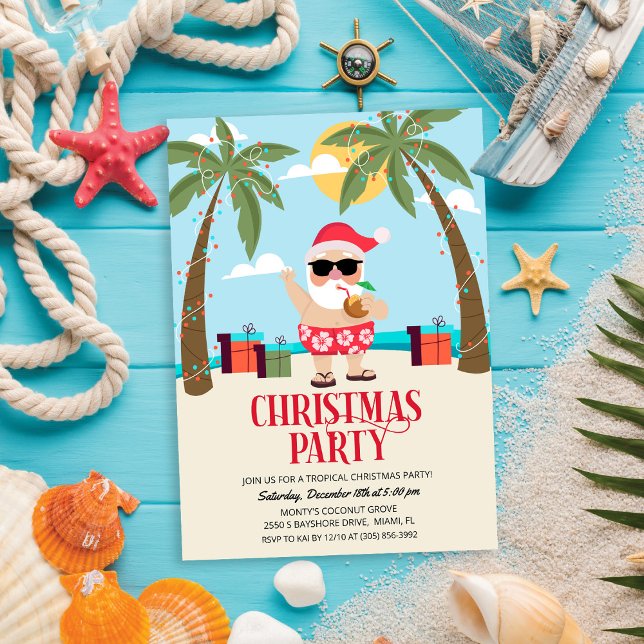 Invitación a la fiesta de Navidad del Santa de ver (Subido por el creador)