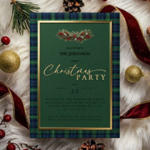 Invitación a la fiesta de Navidad | Elegante Tartá