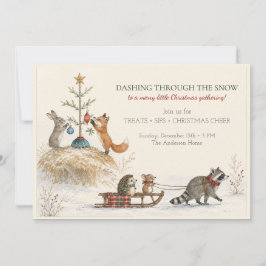 Invitación a la Fiesta de Navidad en el Bosque