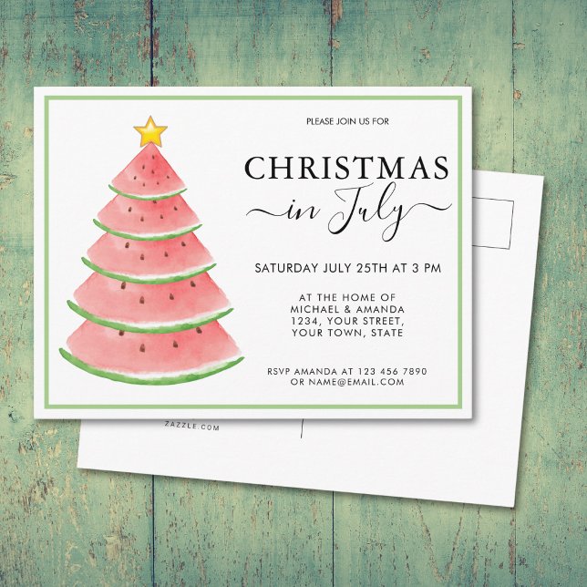 Invitación a la fiesta de Navidad en julio (Subido por el creador)