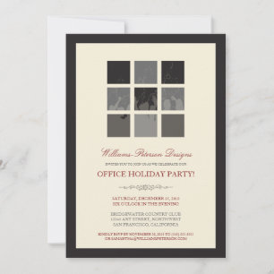 Invitación a la fiesta de Navidad en la oficina mo