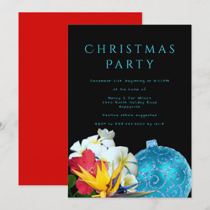 Invitación a la fiesta de Navidad en la playa de f