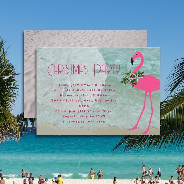 Invitación a la fiesta de Navidad en la playa de l (Subido por el creador)