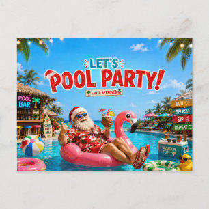 Invitación a la fiesta de Navidad en la playa de S