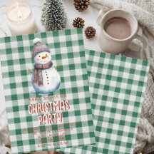 Invitación a la fiesta de Navidad | Gnomo de nieve