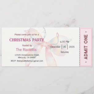 Invitación a la fiesta de Navidad, invitación de N