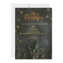 Invitación a la Fiesta de Navidad Negra con Estrel