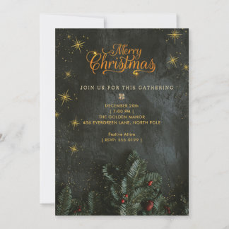 Invitación a la Fiesta de Navidad Negra con Estrel