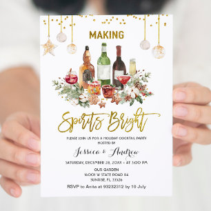 Invitación a la fiesta de Navidad para animar los