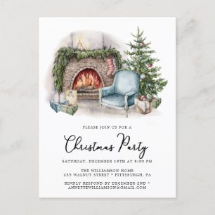 Invitación a la fiesta de Navidades caseros de col