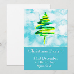 Invitación a la fiesta de Navidades de árbol de Na