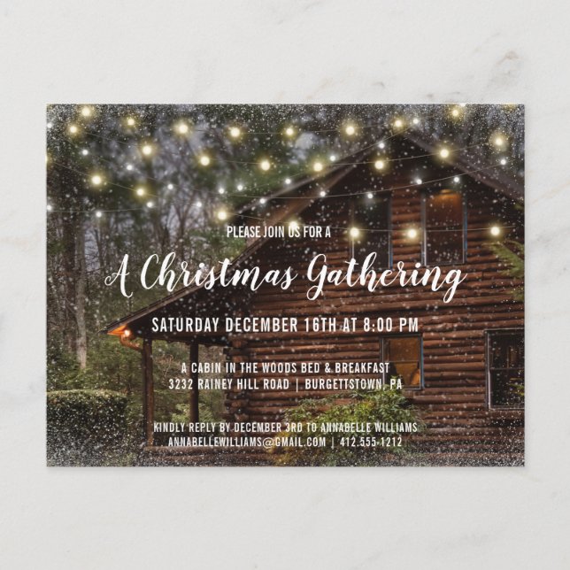 Invitación a la fiesta de Navidades de cabinas de  (Anverso)