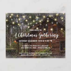 Invitación a la fiesta de Navidades de cabinas de
