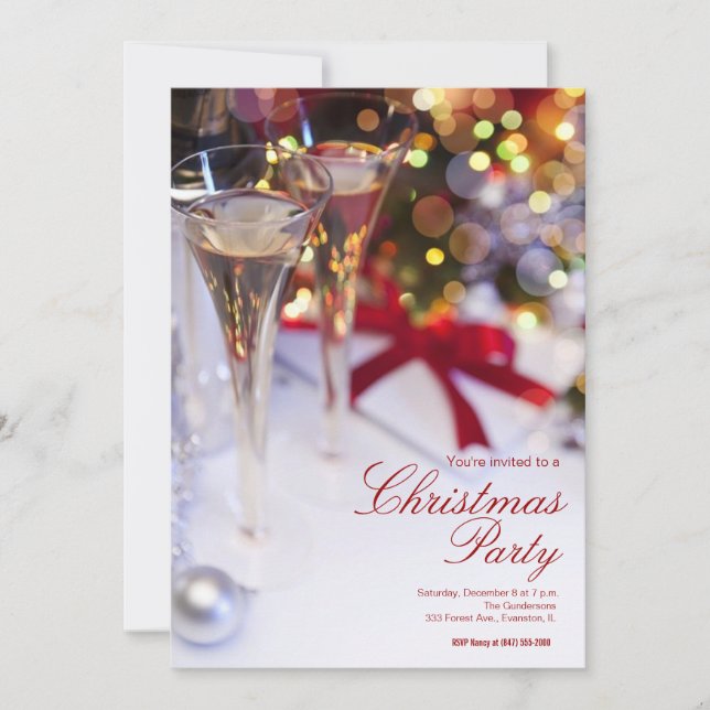 invitación a la fiesta de navidades de copas de ch (Anverso)