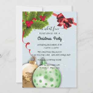 Invitación a la fiesta de Navidades de Holiday Hol