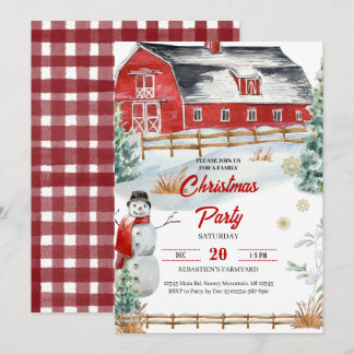 Invitación a la fiesta de Navidades de invierno