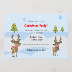 Invitación a la fiesta de navidades de los niños v