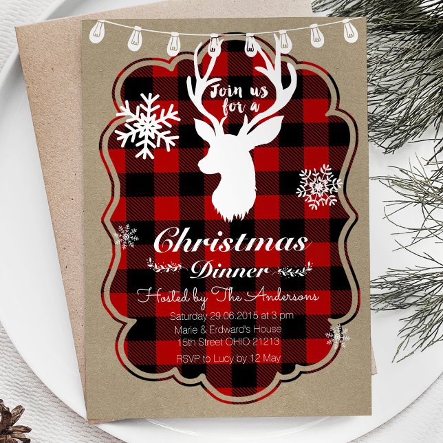 Invitación a la fiesta de Navidades de Lumberjack (Subido por el creador)