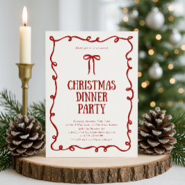 Invitación a la fiesta de Navidades de Red Bow